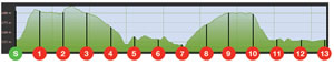 Hilly Half course profile