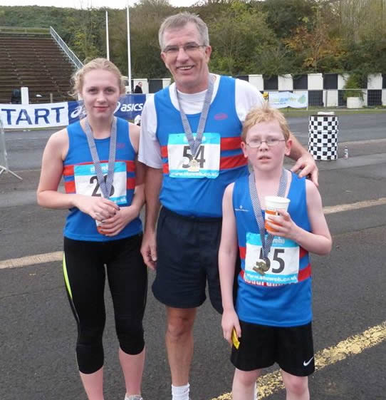 Rosie, Mick and Christopher at Autumn Shakespeare Raceways