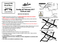 Bourton 10k 2017 Runner Information Sheet
