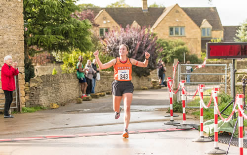 Megan Marchant also of Weston Tempo was the winning women in 2025 - Click for a larger copy Bourton Half - Megan Marchant also of Weston Tempo was the winning women in 2025