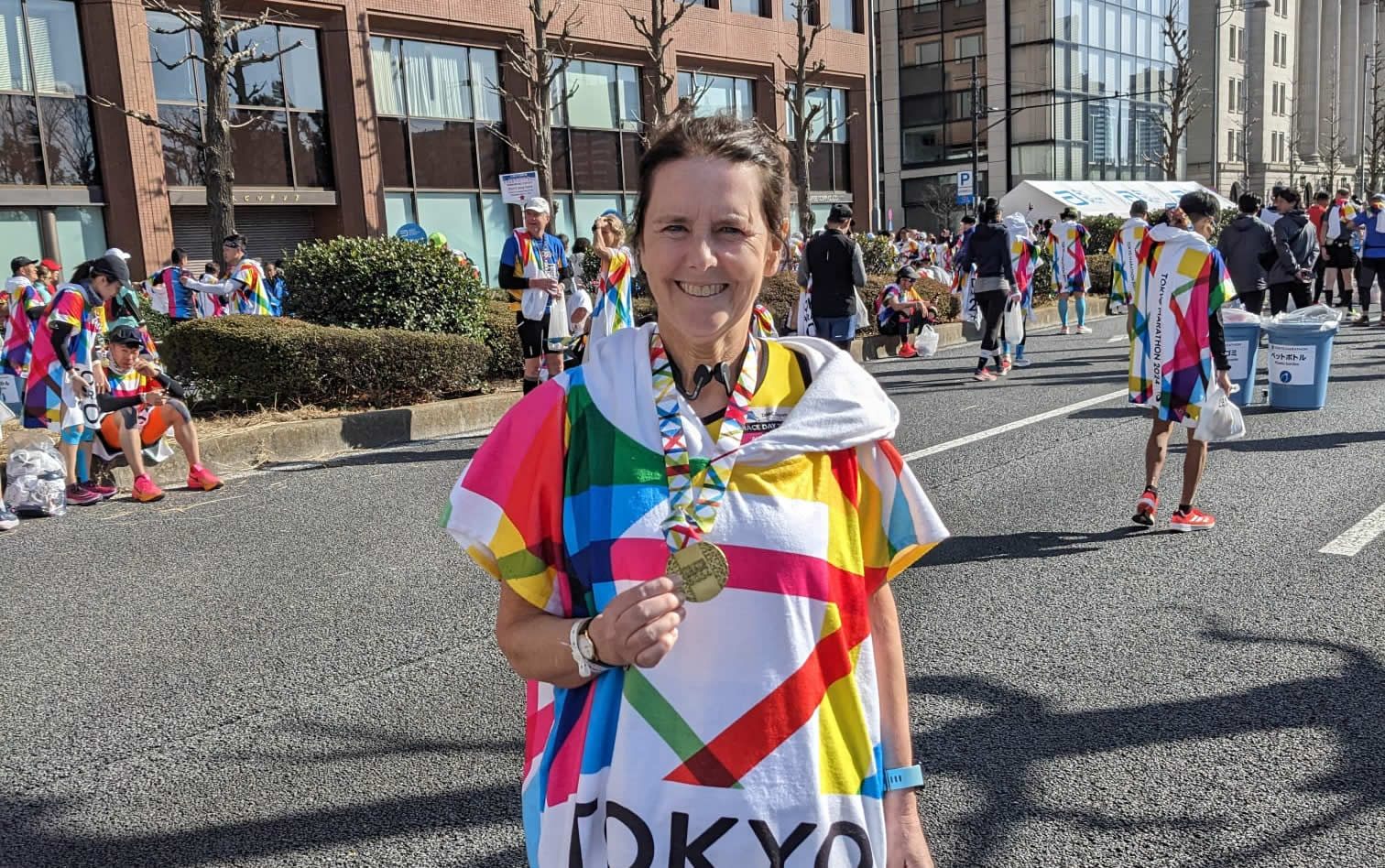 Linda Edwards at Tokyo Marathon - 3-03-2024