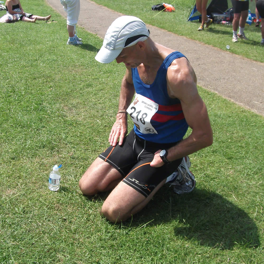 Steve Edwards after Enigma Summer Double Marathon