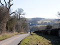 Approaching Sherborne village