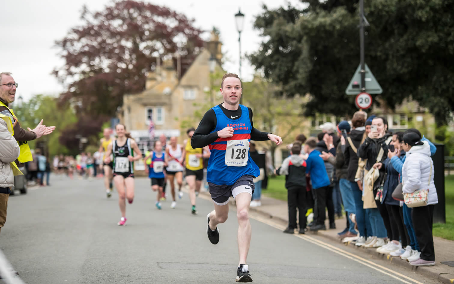 First Bourton finisher at 2023 Bourton Mile, Chris Nesbitt, in a time of 5:36 - 12-05-2023