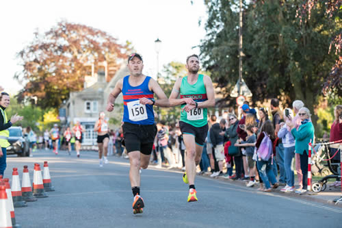 First Bourton finisher at 2025 Bourton Mile, Danny Hannig, in a time of 4:54.4