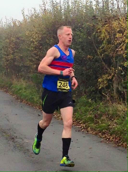 Chris Kryzwiec on his way to finishing 1st Bourton runner at Tewkesbury 5