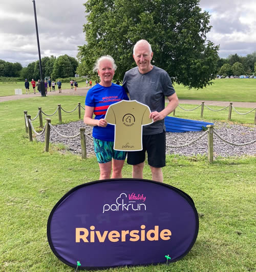 Lee and Robin at Riverside Parkrun - 13th June 2026