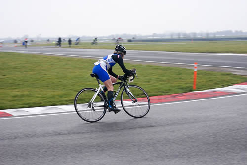 Bourton’s Margaret Hollamby at the 2018 British Age Group Duathlon Championships
