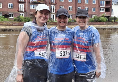 Louise, Lisa and Jaq at Exeter Half - 7th February 2026