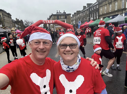 Ian and Jo at Skipton Santa Fun Run - 24th November 2024.
Click on image for a larger version Ian and Jo at Skipton Santa Fun Run - 24th November 2024