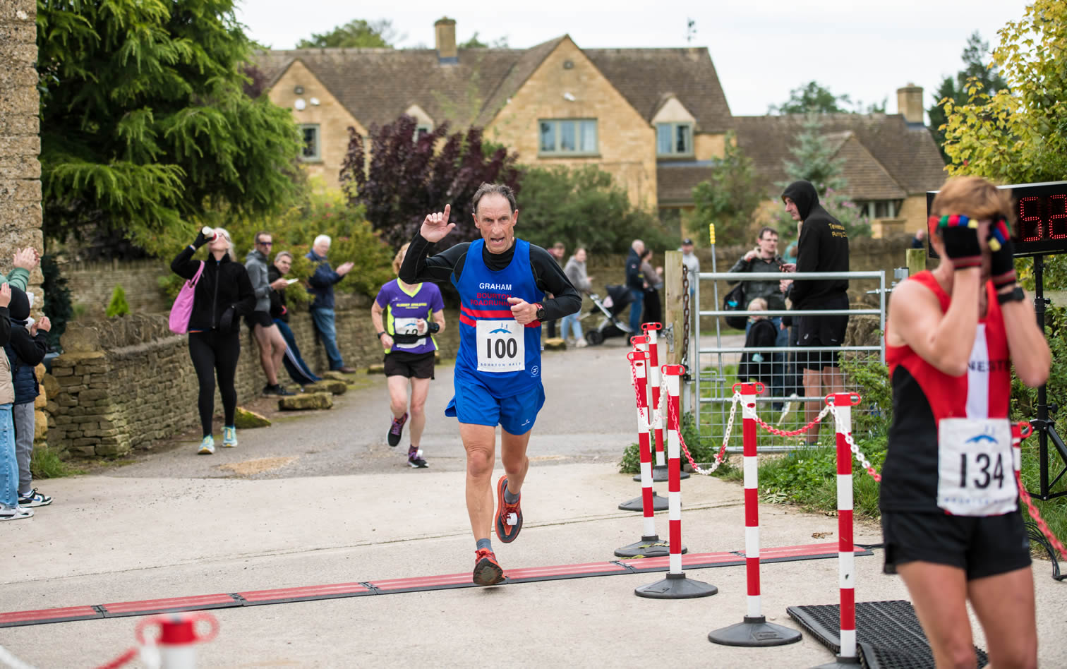 Bourton Roadrunners' Graham Lane, MV70 County Silver at 2024 Bourton Half - 29th September 2024