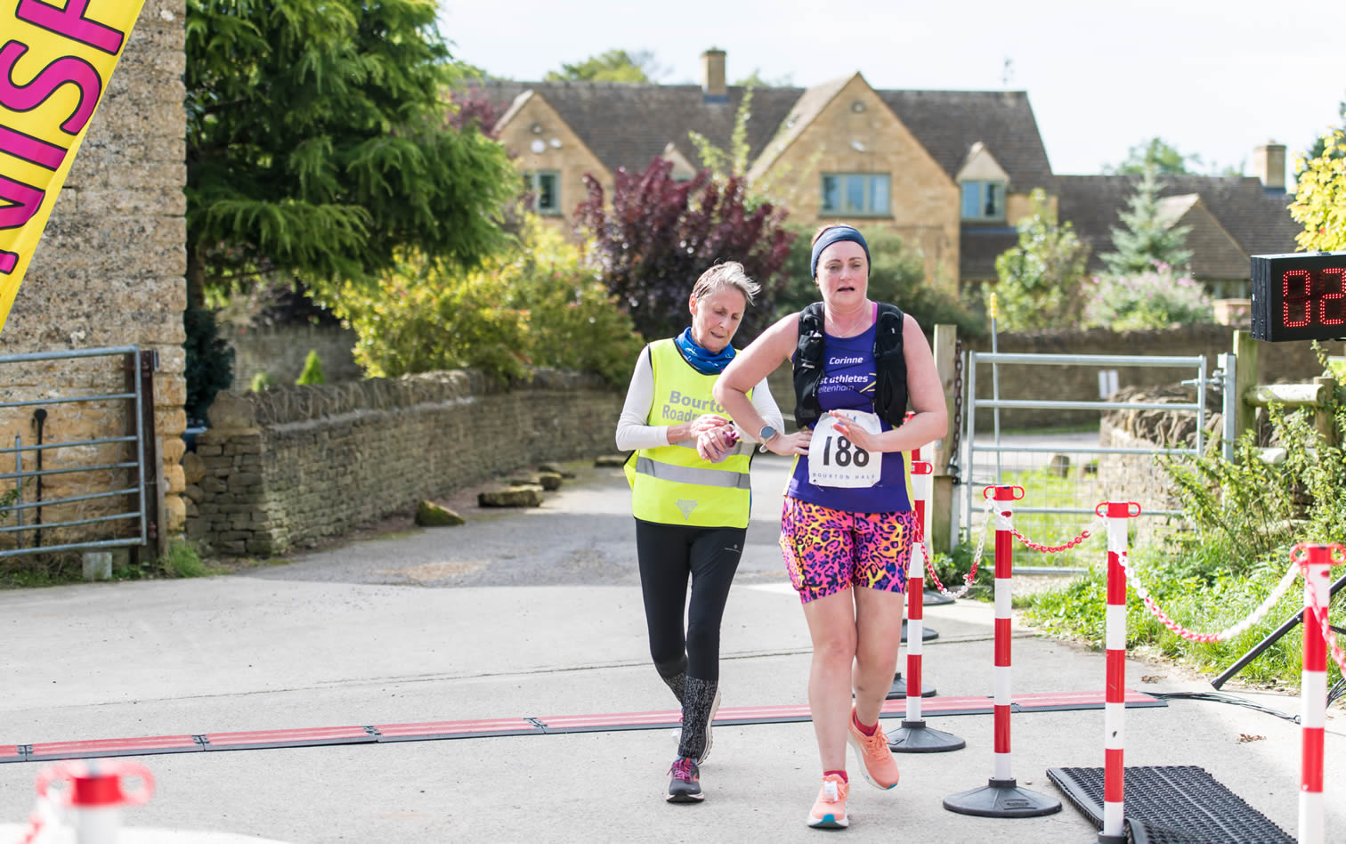 Bourton Roadrunners' Liz Hulcup, Tail-Runner and LV70 County Silver at 2024 Bourton Half - 29th September 2024