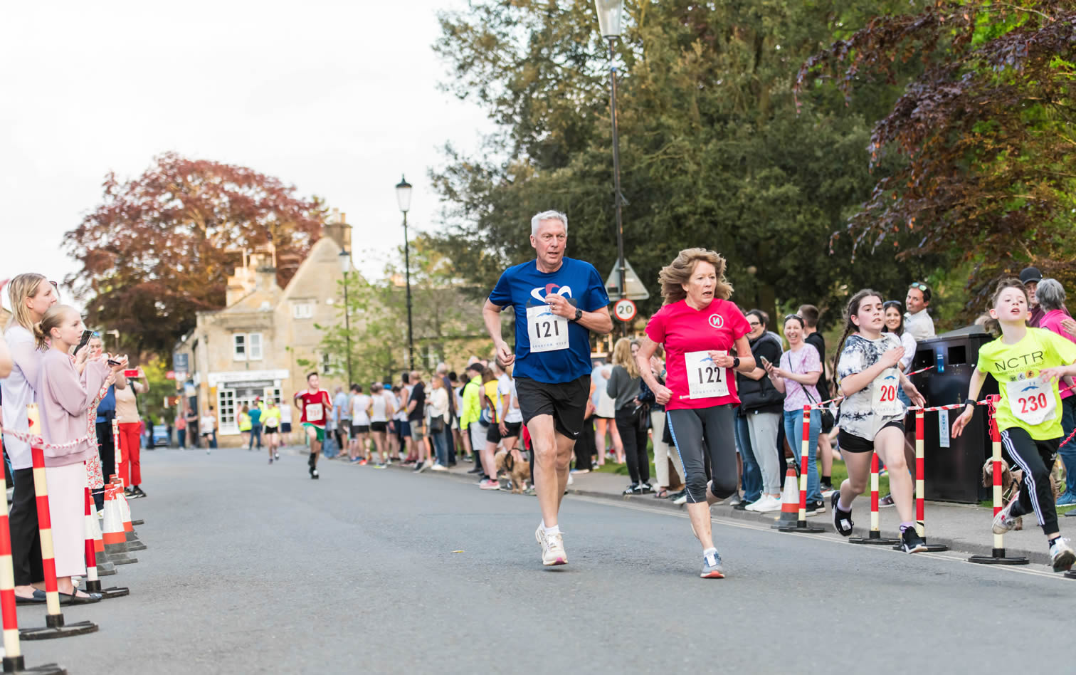 Former 5000m World Record holder, Dave Moorcroft with his wife Linda, at Bourton Mile - 10-05-2024