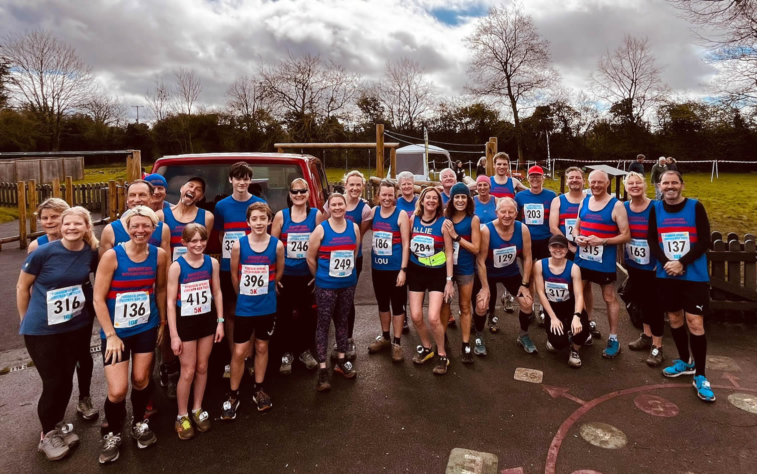 Bourton Roadrunners team at Run Pendock - 17-03-2024