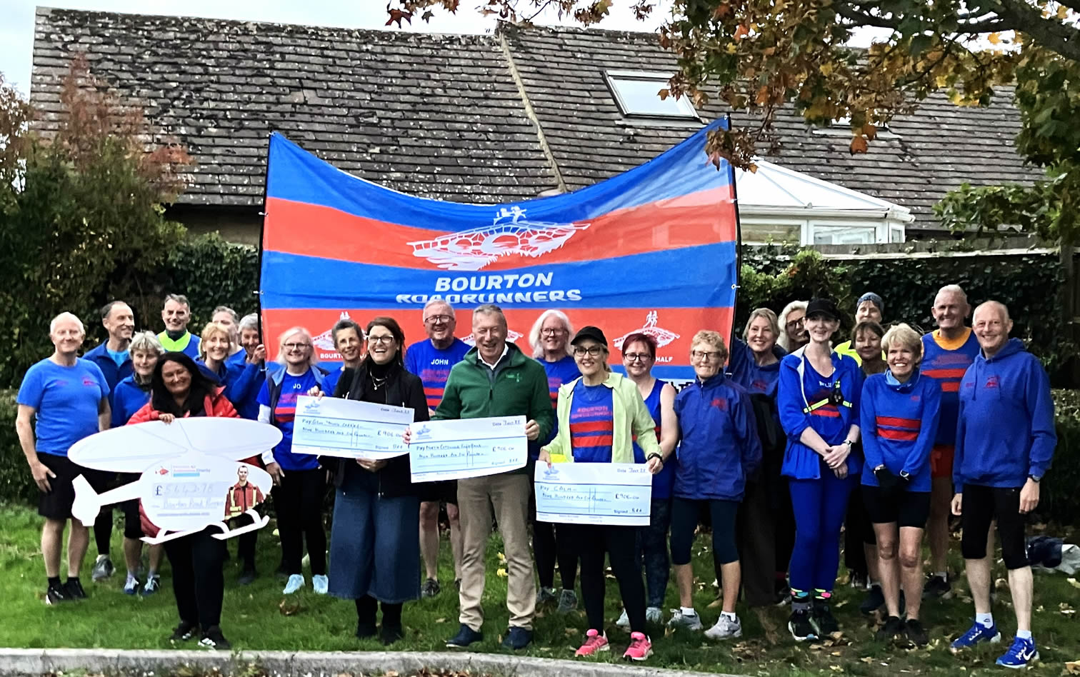 Presentation of cheques covering net proceeds from our 2025 races to our nominated charities - 7th October 2025