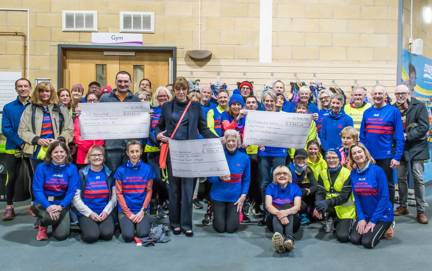 Charities Cheque Presentation - Bourton-on-the-Water Leisure Centre - 21-01-2025