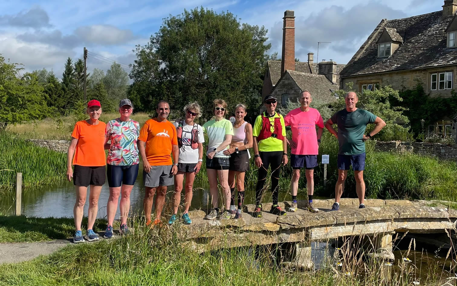 Bourton Roadrunners Sunday morning training run - Lower Slaughter - 21-07-2024