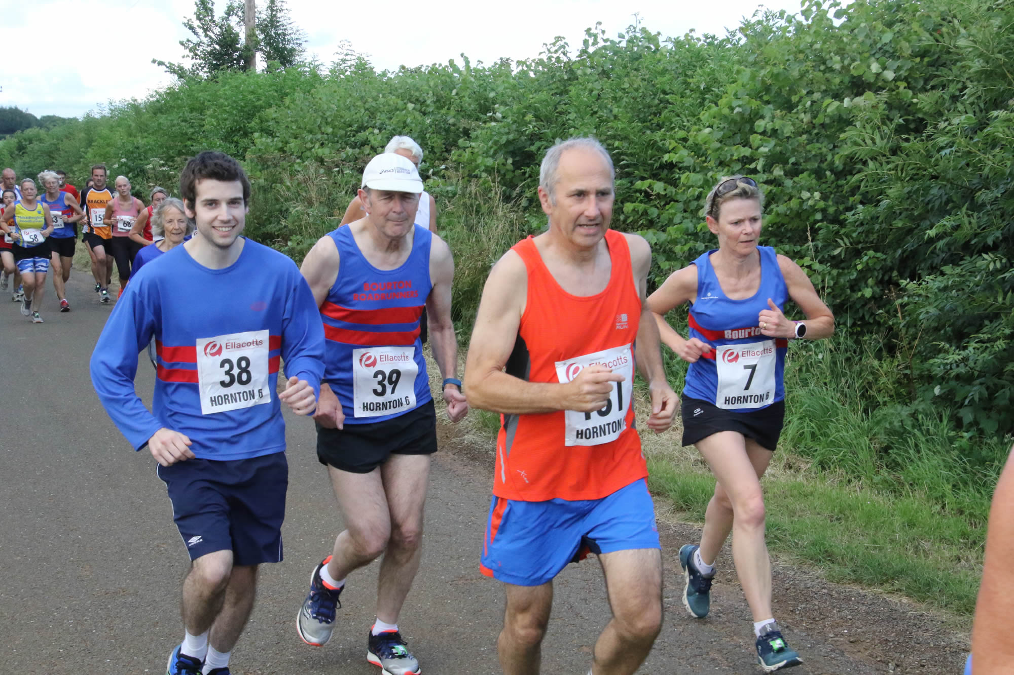 Alan & John Gibson, Susan Hunt - Hornton 10k 20-07-2019