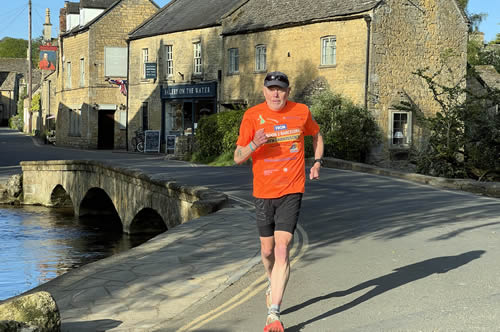 Neil during training for Oxbridge 100 Challenge - March 2025