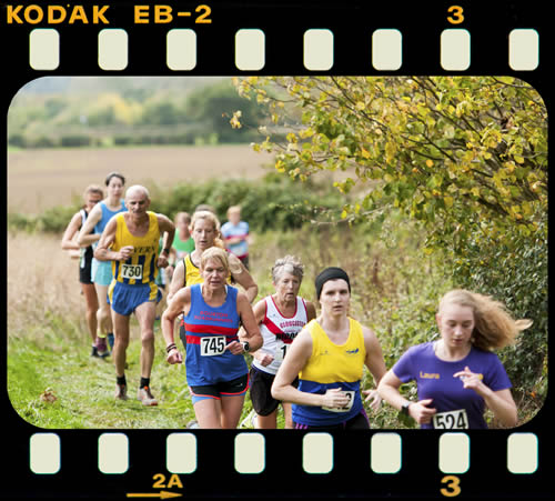 Bourton Roadrunners Jenni Glass at Old Down crosss-country, 13th October 2018