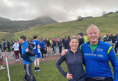Lisa and Giles at Holyrood parkrun, Edinburgh - 13th January 2024. Click on image for a larger version Lisa and Giles at Holyrood parkrun, Edinburgh - 13th January 2024. Click on image for a larger version