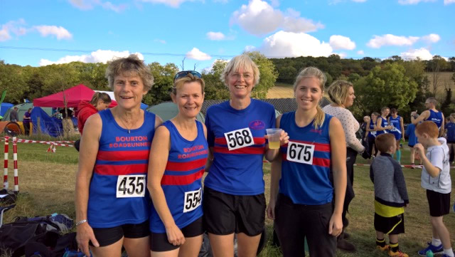 Bourton Ladies at Gloucestershire League race, Little Rissington