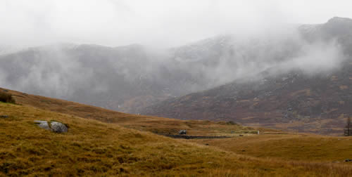 Llanberis Pass, Snowdonia, from Pen-y-Cwyryd - Snowdonia Marathon 26-10-2019
