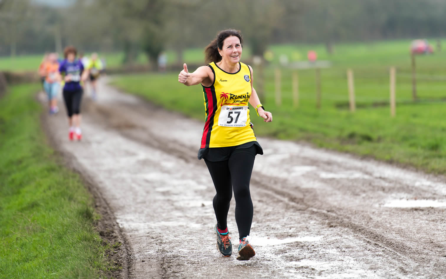 Bourton Roadrunners' Linda Edwards at Staverton 10m - 26-01-2020