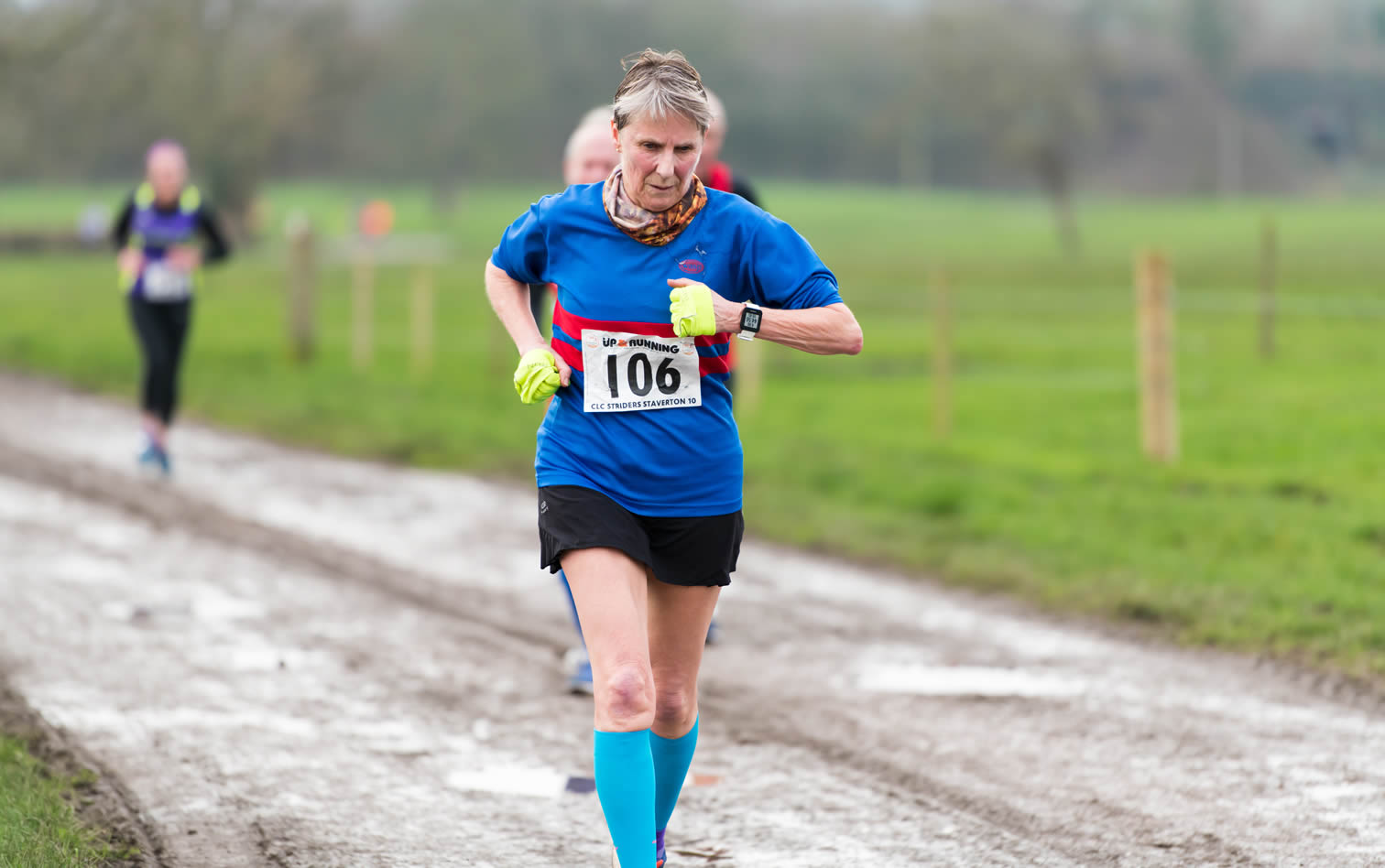 Bourton Roadrunners' Liz Hulcup at Staverton 10m - 26-01-2020