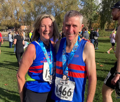 Allie and Tony at Stratford-upon-Avon 10K - 27th October 2024 - Click on image for a larger version Allie and Tony at Stratford-upon-Avon 10K - 27th October 2024