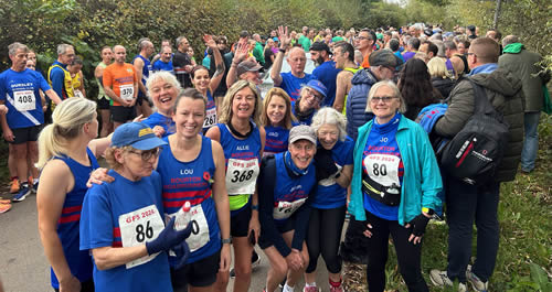 Part of the Bourton group getting ready for Guy Fawkes 5 start - 3rd November 2024 - Click on image for a larger version Part of the Bourton group getting ready for Guy Fawkes 5 start - 3rd November 2024