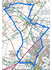 Bourton-on-the-Water and Slaughters Loop CLOCKWISE Route 71