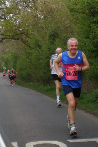 Rob still looking relaxed at 18/19 miles